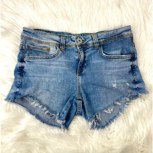 Zara Basic Jean Shorts, Size 04